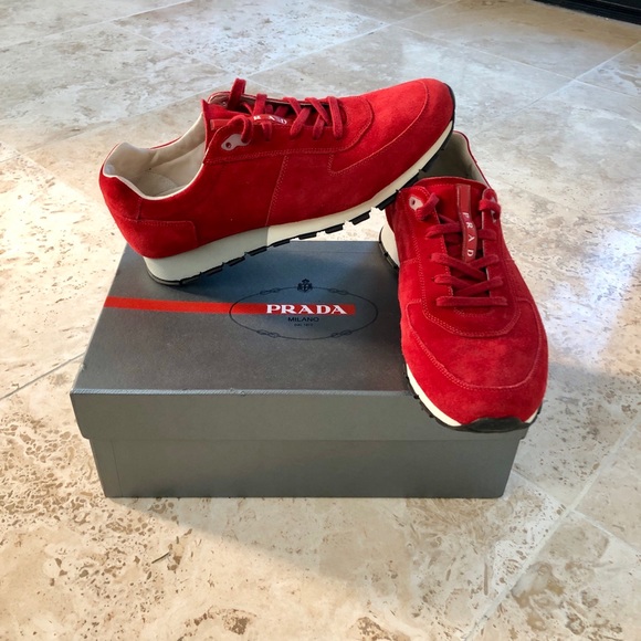 Mens red runners Clearance
